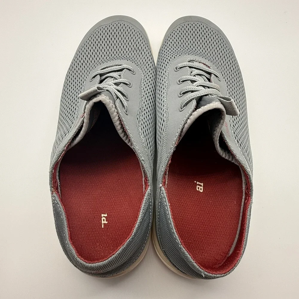 OluKai Moku Pae Sneakers Mens 11 Gray Mesh Boat Shoes 10472-25RX Fog Mustang